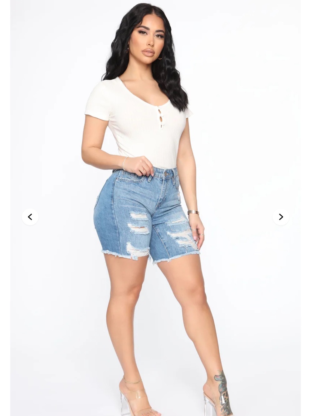 Fashion nova woman’s denim blue jeans